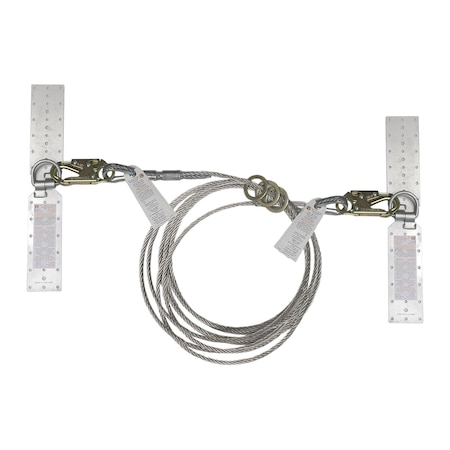 Super Anchor Safety 20ft 30 Degree Horizontal Lifeline System 1324